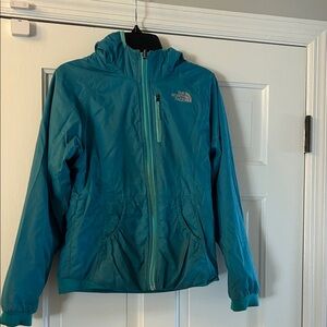 The North Face Turquoise Hooded Jacket